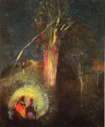 Odilon Redon Flight into Egypt oil painting picture